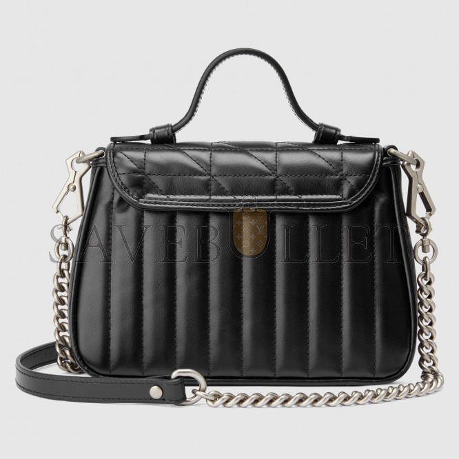 GUCCI GG MARMONT MINI TOP HANDLE BAG 583571 (21*15.5*8cm) GUCCI GG MARMONT MINI TOP HANDLE BAG 583571 (21*15.5*8cm)